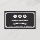 理髪店の顧客のロイヤリティの名刺 ロイヤリティカード (正面)