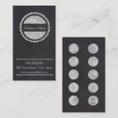 理髪店の顧客のロイヤリティの名刺 ロイヤリティカード (正面/裏面)