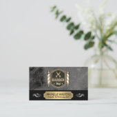 理髪店はさみ | 理容師極 名刺 (スタンド正面)