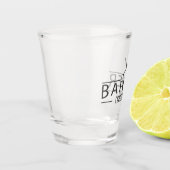 理髪店はスタイリストのモノグラムを切ります ショットグラス (左)