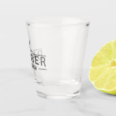 理髪店はスタイリストのモノグラムを切ります ショットグラス (右)