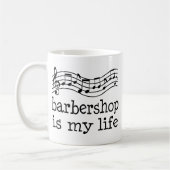 理髪店は私の生命です コーヒーマグカップ (左)