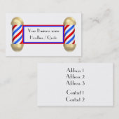 理髪店スクロール 名刺 (正面/裏面)