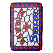 理髪店ステンドグラス バスマット (正面縦)