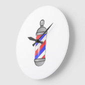 理髪店ポーランド人 ラージ壁時計 (傾斜)