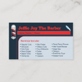 理髪店名刺(理容師テンプレート) 名刺 (裏面)