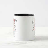 理髪店音楽歌手のギフト マグカップ (中央)