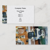 理髪店1の椅子-プラチナ終わり 名刺 (正面/裏面)