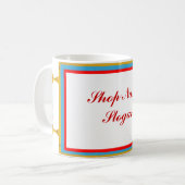 理髪店 コーヒーマグカップ (正面左)