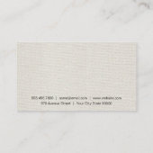 理髪店 |スタイリスト 名刺 (裏面)