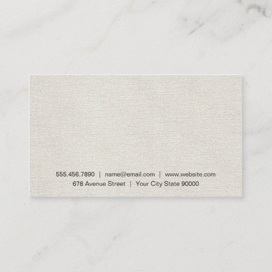 理髪店 |スタイリスト 名刺 (裏面)