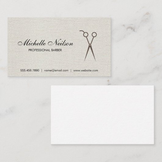 理髪店 |スタイリスト 名刺 (正面/裏面)