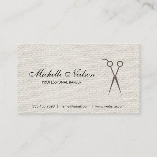 理髪店 |スタイリスト 名刺 (正面)