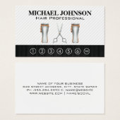 理髪店 |パンチカード (正面&裏面)