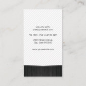 理髪店 |パンチカード 名刺 (裏面)