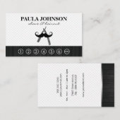 理髪店 |パンチカード 名刺 (正面/裏面)