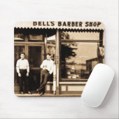 理髪店 マウスパッド (マウス)