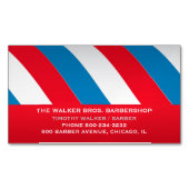 理髪店 マグネット名刺 (正面)