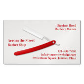 理髪店 マグネット名刺 (正面)