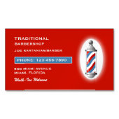 理髪店 マグネット名刺 (正面)