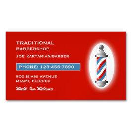 理髪店 マグネット名刺