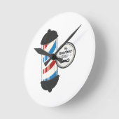 理髪店 ラウンド壁時計 (傾斜)