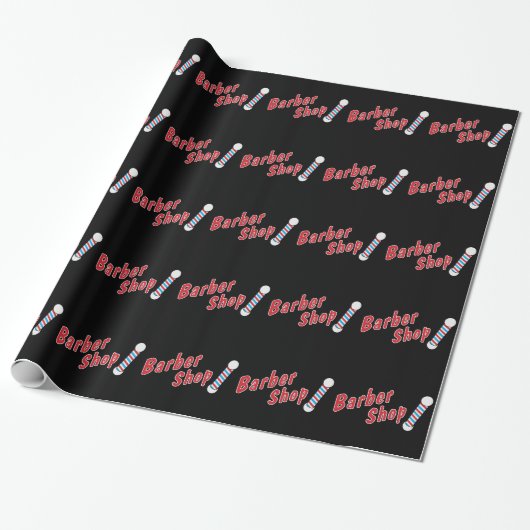 理髪店 ラッピングペーパー (アンロールド)