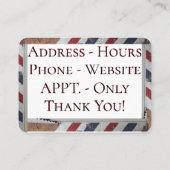 理髪店 名刺 (裏面)