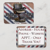 理髪店 名刺 (正面/裏面)