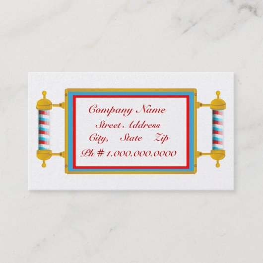 理髪店 名刺 (正面)