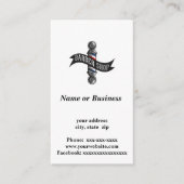 理髪店 名刺 (正面)