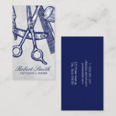 理髪店 | 美容師ツールシアー 名刺 (正面/裏面)
