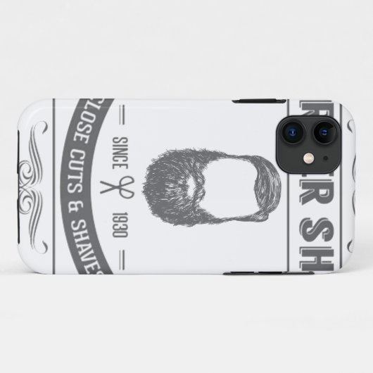 理髪店 Case-Mate iPhoneケース (裏面(横))