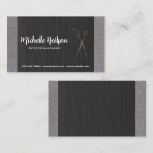 理髪店 | Stylistはさみ 名刺 (正面/裏面)