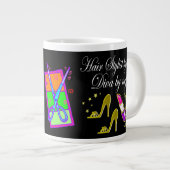 理髪用具及び美容師 パーソナライズされた ジャンボコーヒーマグカップ (正面右)