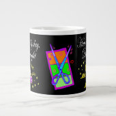 理髪用具及び美容師 パーソナライズされた ジャンボコーヒーマグカップ (正面)