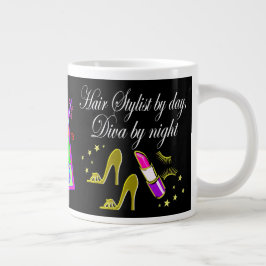 理髪用具及び美容師 パーソナライズされた ジャンボコーヒーマグカップ