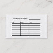 理髪用名刺 名刺 (裏面)