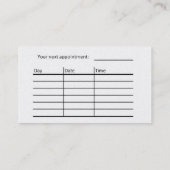 理髪用名刺 名刺 (裏面)