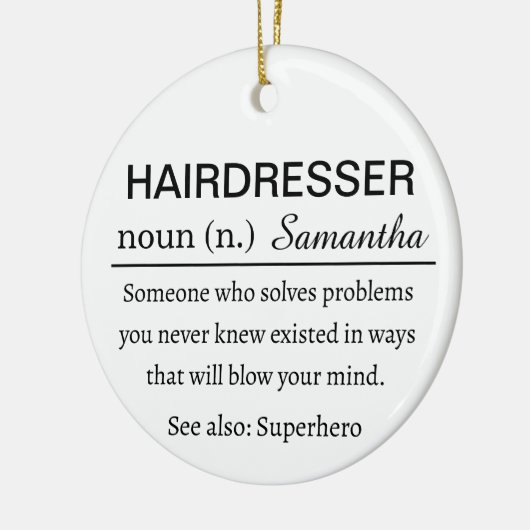 理髪用定義セラミックオーナメント セラミックオーナメント (左)