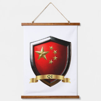 琉中国伝統の盾 吊り下げ型タペストリー