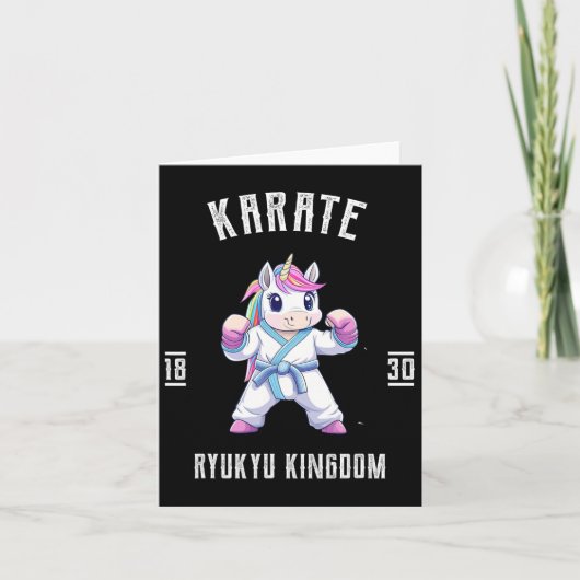 琉球空手ユニコーン – Karatekjapan カード (正面)