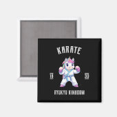 琉球空手ユニコーン – Karatekjapan マグネット (正面/裏面)
