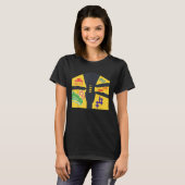 琉球紅型沖縄日本琉球沖縄内南紅型 Tシャツ (正面フル)