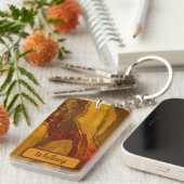 琥珀と金ゴールドインスパイアのキーチェーン(03) キーホルダー (正面右)