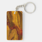 琥珀と金ゴールドインスパイアのキーチェーン(03) キーホルダー (裏面)