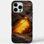 琥珀に閉じ込められたトンボの羽 Case-Mate iPhoneケース (裏面)