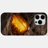 琥珀に閉じ込められたトンボの羽 Case-Mate iPhoneケース (裏面 (横))