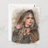 琥珀のエンチャントレスポストカード ポストカード (正面/裏面)