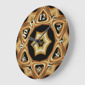 琥珀のハート ラージ壁時計 (傾斜)